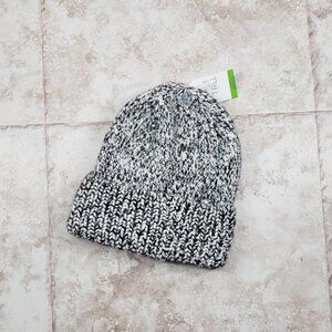 Adult Beanie Confetti Cuffed Fleece Lined No Pom Repreve Toboggan Time & Tru OS